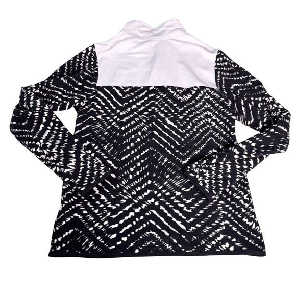 The North Face Youth sz XL Black White Glacier 1/4 Snap Pullover Fleece LS - Picture 2 of 11